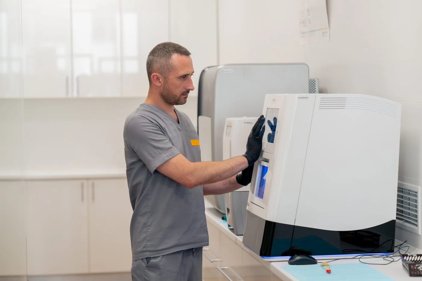 Dental technician crafting a restoration
